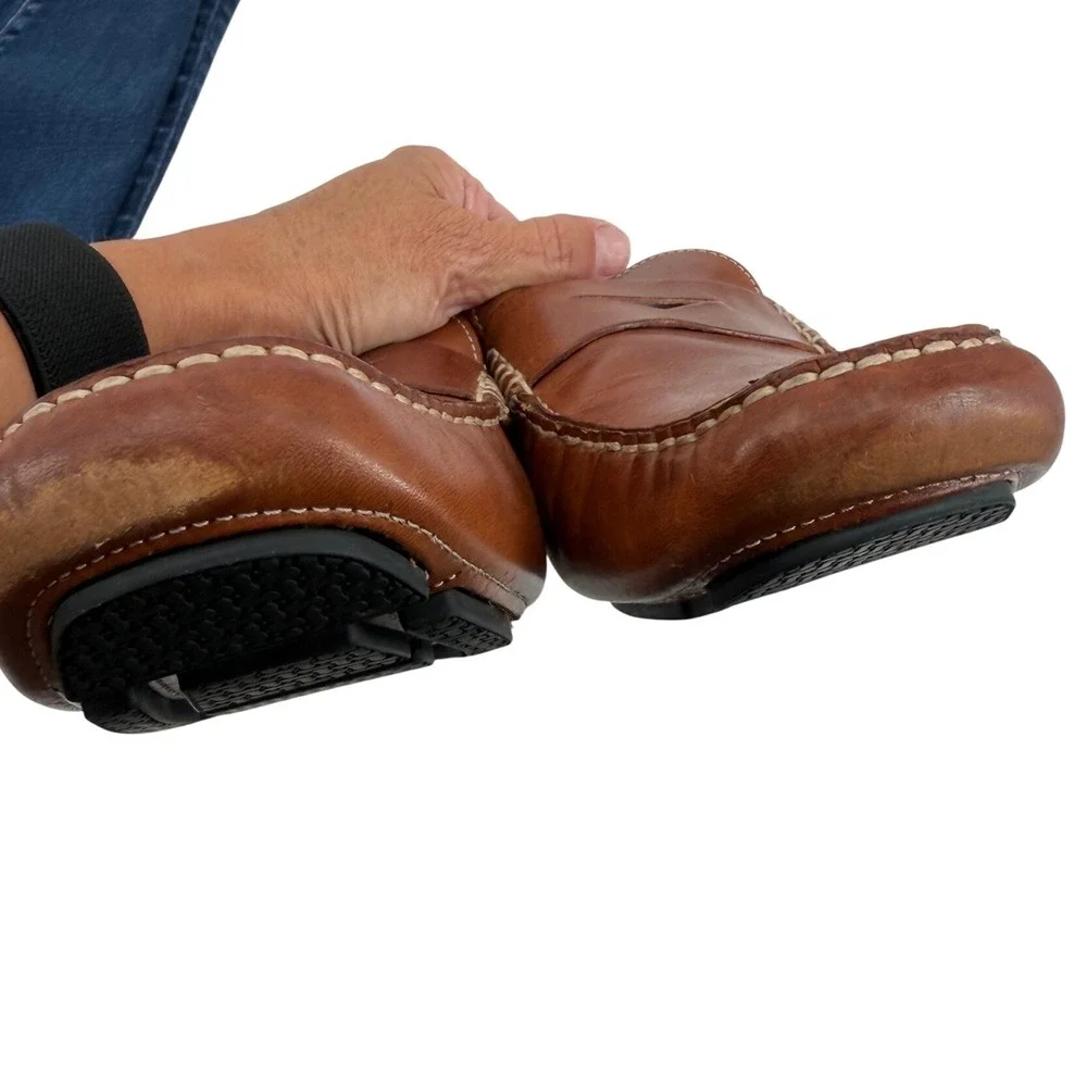 Cole Haan Mens Grant Canoe Penny Loafer Tan Leather Driving Shoes C04534 9.5M